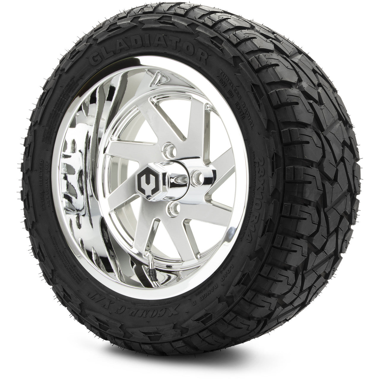 MODZ® 14" Fury Chrome Wheels & Off-Road Tires Combo