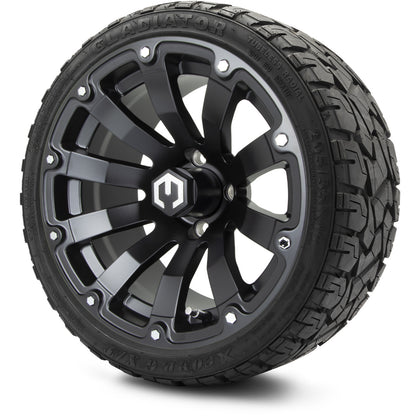 MODZ® 14" Bomber Matte Black Wheels & Off-Road Tires Combo