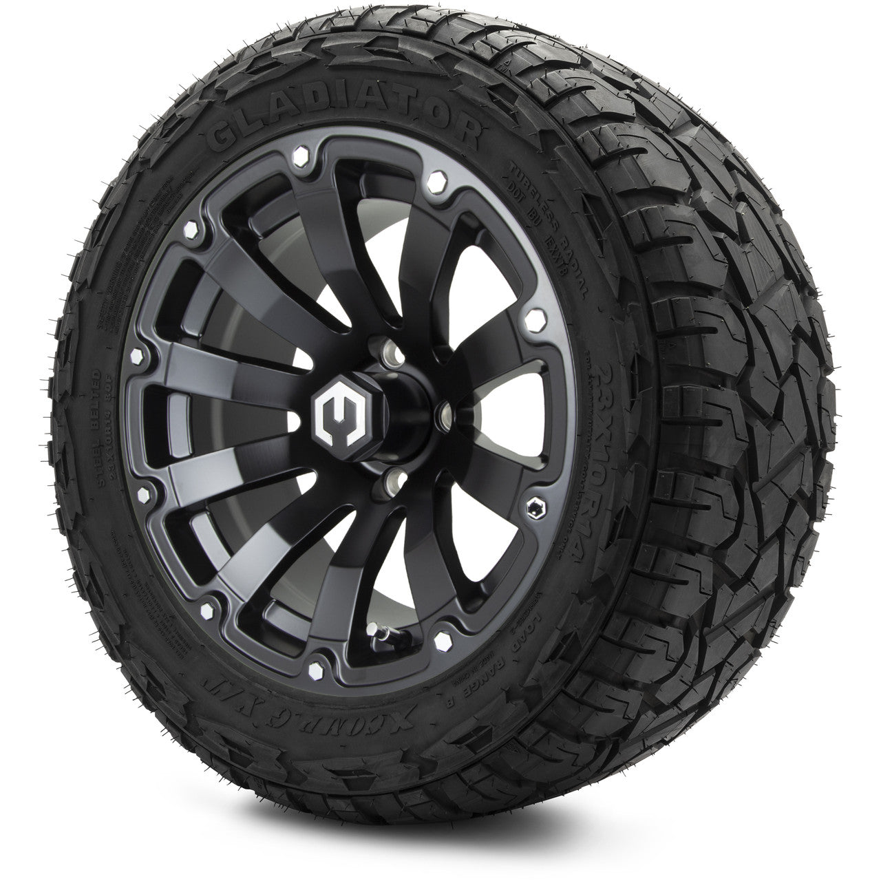 MODZ® 14" Bomber Matte Black Wheels & Off-Road Tires Combo