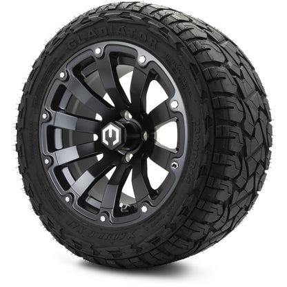 MODZ® 14" Bomber Matte Black Wheels & Off-Road Tires Combo