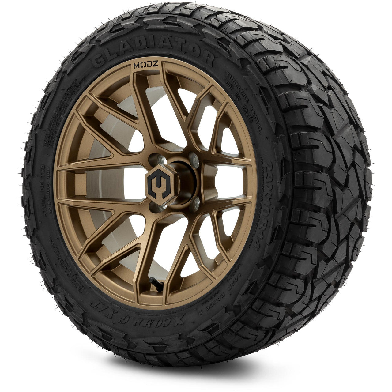 MODZ® 14" Matrix Matte Bronze Wheels & Off-Road Tires Combo