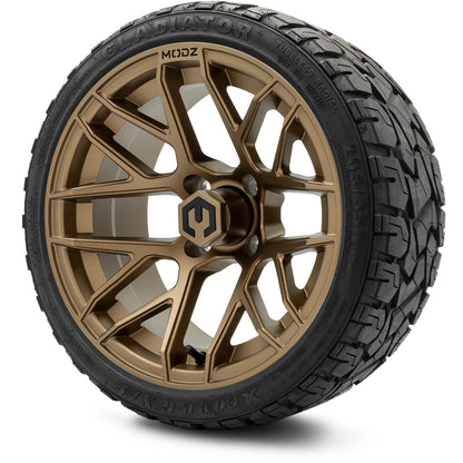 MODZ® 14" Matrix Matte Bronze Wheels & Off-Road Tires Combo