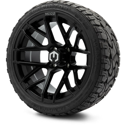 MODZ® 14" Matrix Matte Black Wheels & Off-Road Tires Combo