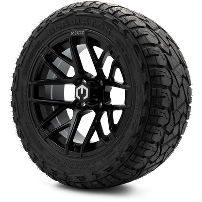 MODZ® 14" Matrix Matte Black Wheels & Off-Road Tires Combo