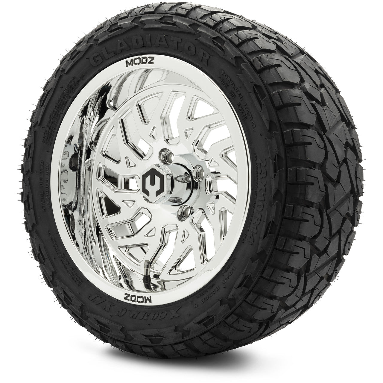 MODZ® 14" Carnage Chrome Wheels & Off-Road Tires Combo