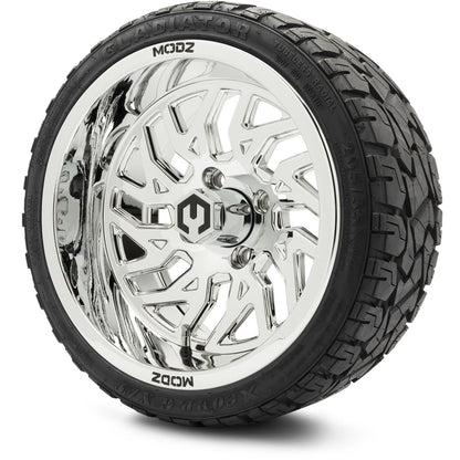MODZ® 14" Carnage Chrome Wheels & Off-Road Tires Combo