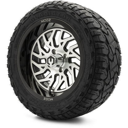 MODZ® 14" Carnage Machined Black Wheels & Off-Road Tires Combo