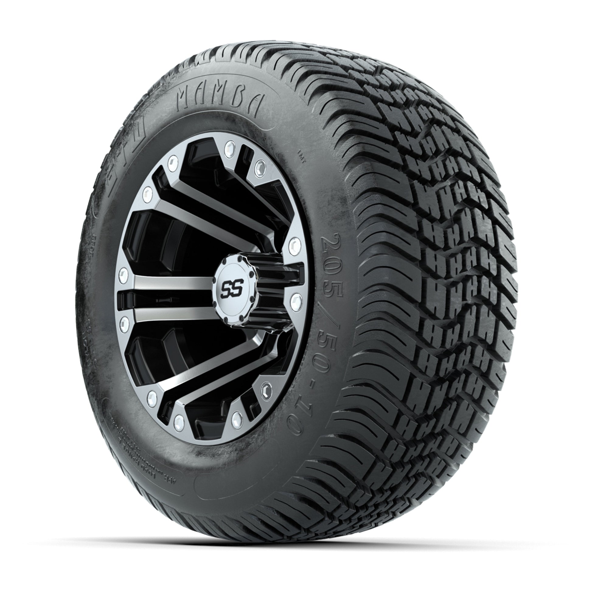 Set of (4) 10 in GTW Specter Wheels with 205/50-10 Mamba Street Tires