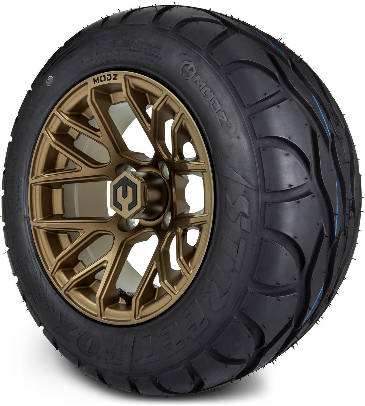 MODZ® 12" Matrix Matte Bronze Wheels & Street Tires Combo