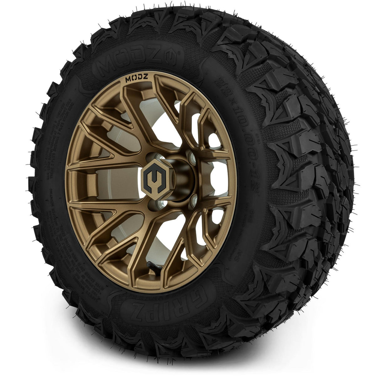 MODZ® 12" Matrix Matte Bronze Wheels & Off-Road Tires Combo