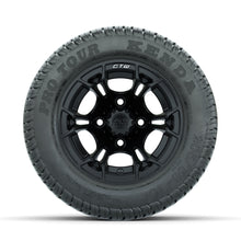 GTW Spyder Matte Black 10 in Wheels with 205/50-10 Kenda Pro Tour Low-profile Tires – Full Set