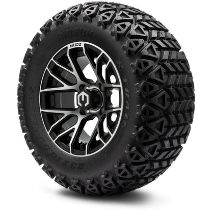 MODZ® 12" Matrix Machined Matte Black Wheels & Off-Road Tires Combo