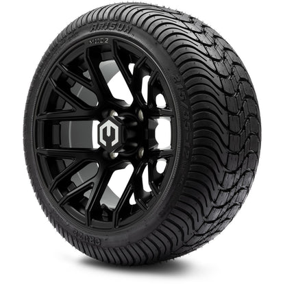 MODZ® 12" Matrix Matte Black Wheels & Street Tires Combo
