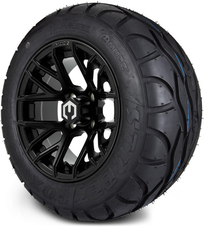 MODZ® 12" Matrix Matte Black Wheels & Street Tires Combo