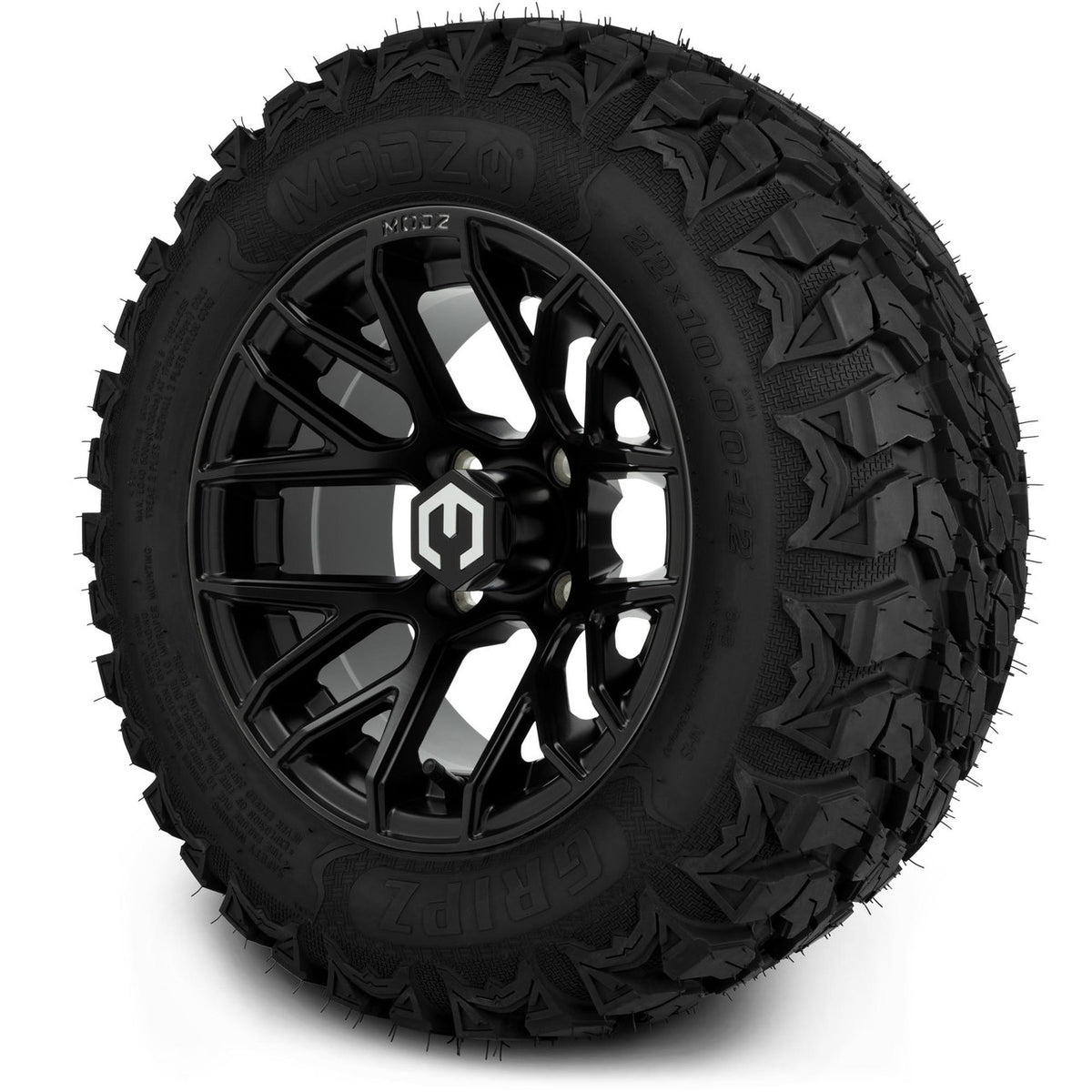 MODZ® 12" Matrix Matte Black Wheels & Off-Road Tires Combo