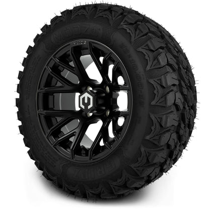 MODZ® 12" Matrix Matte Black Wheels & Off-Road Tires Combo