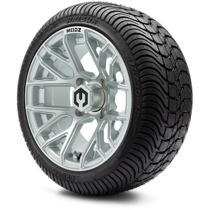 MODZ® 12" Matrix Silver Wheels & Street Tires Combo