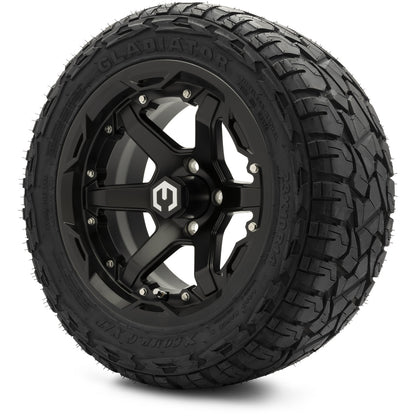 MODZ® 14" Gladiator Matte Black Wheels and Off-Road Tires Combo