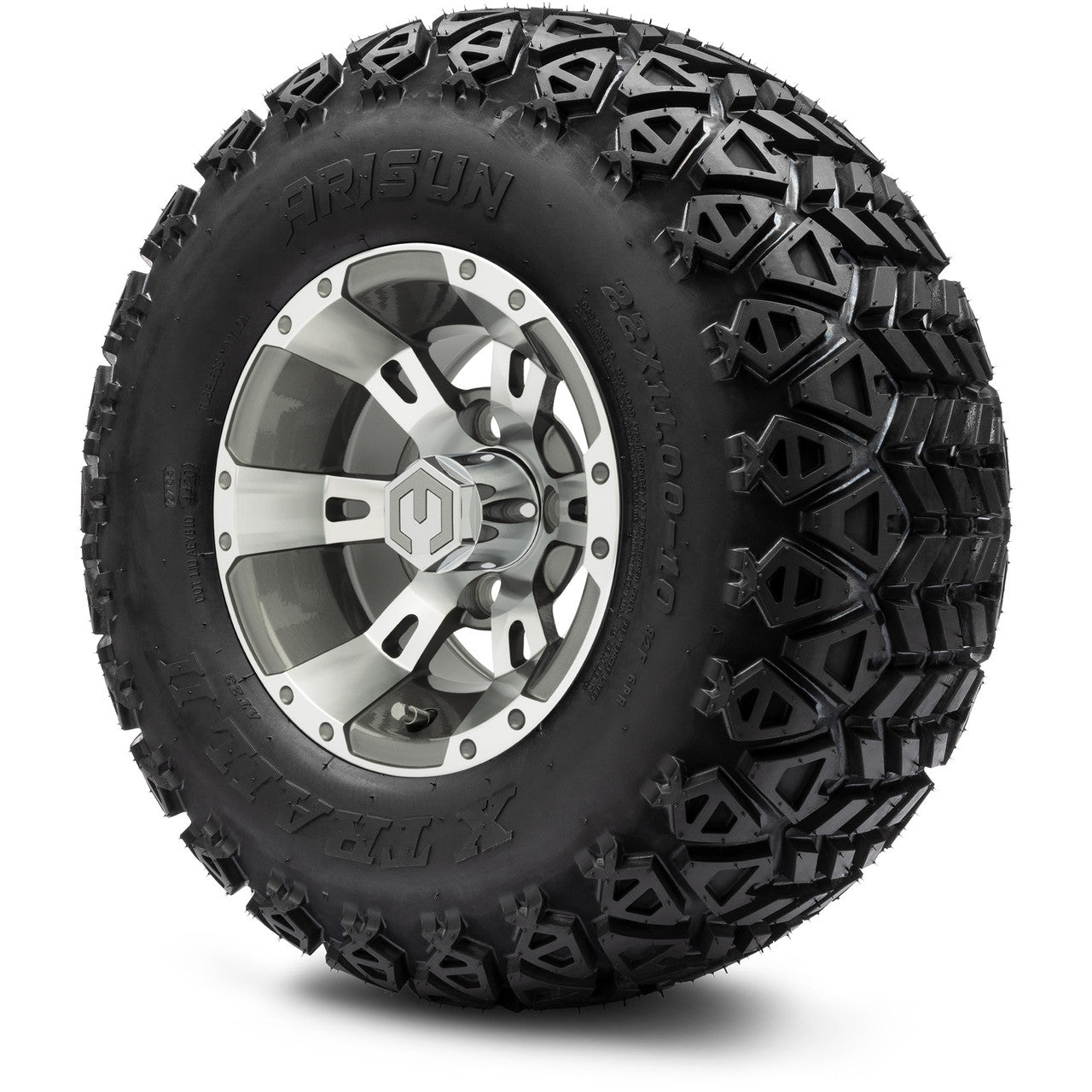 MODZ® 10" Ambush Gunmetal Wheels & Off-Road Tires Combo