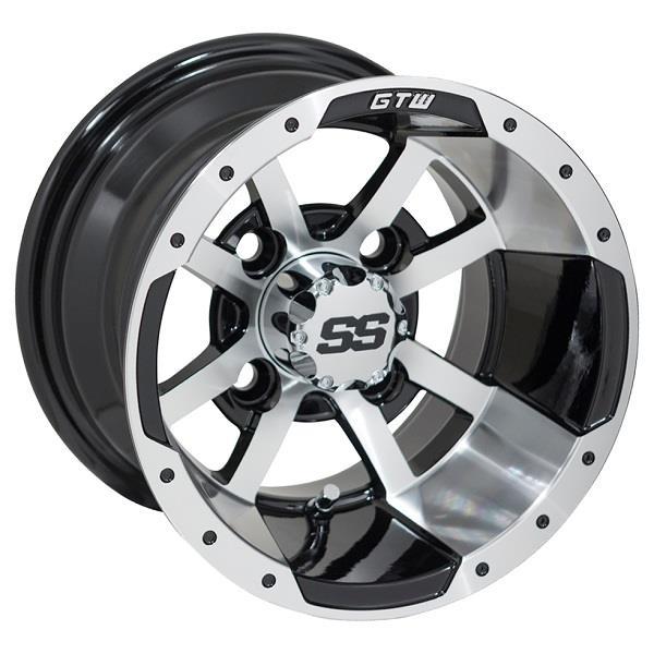 10'' GTW® Storm Trooper Black with Machined Accents Wheel