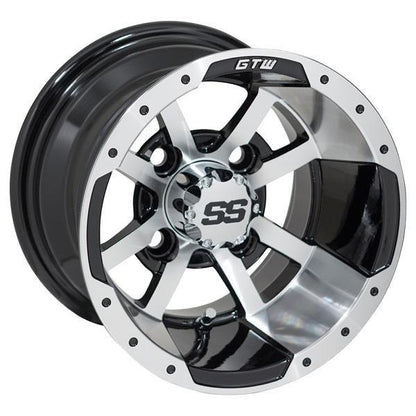 10'' GTW® Storm Trooper Black with Machined Accents Wheel