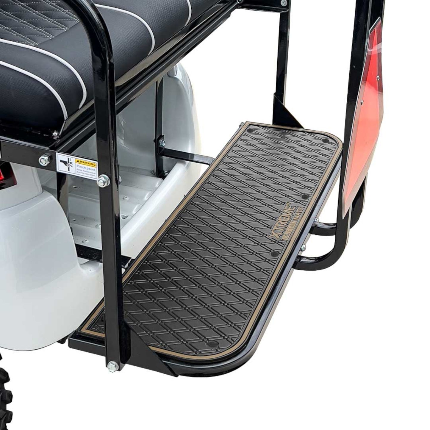 Xtreme Rear Floor Mat for Genesis 150 / Mach 1 Rear Seat Kit  - Black/White