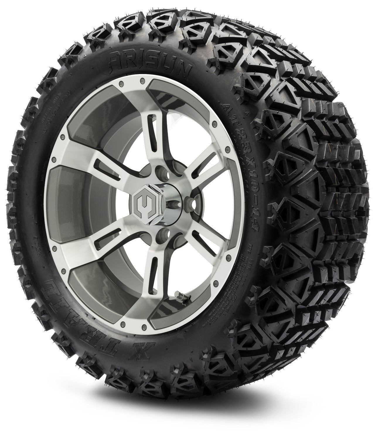 MODZ® 14" Ambush Gunmetal Wheels & Off-Road Tires Combo