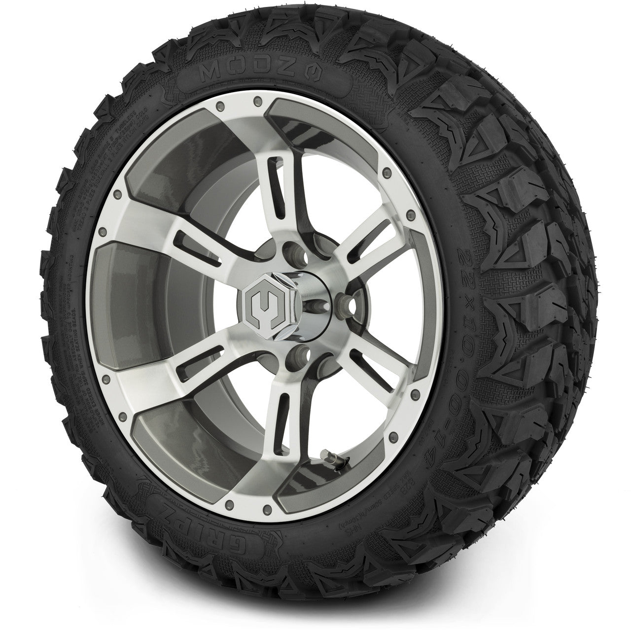 MODZ® 14" Ambush Gunmetal Wheels & Off-Road Tires Combo