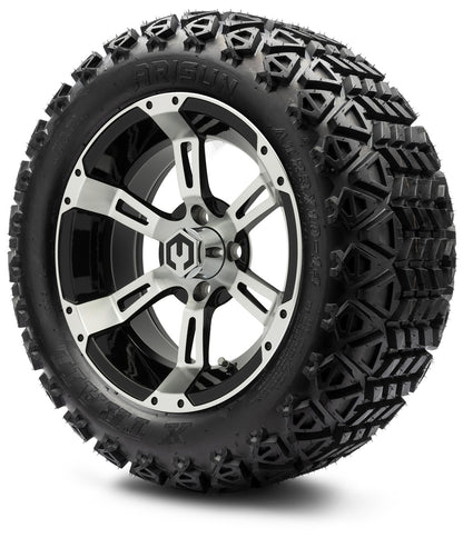 MODZ® 14" Ambush Machined Black Wheels & Off-Road Tires Combo