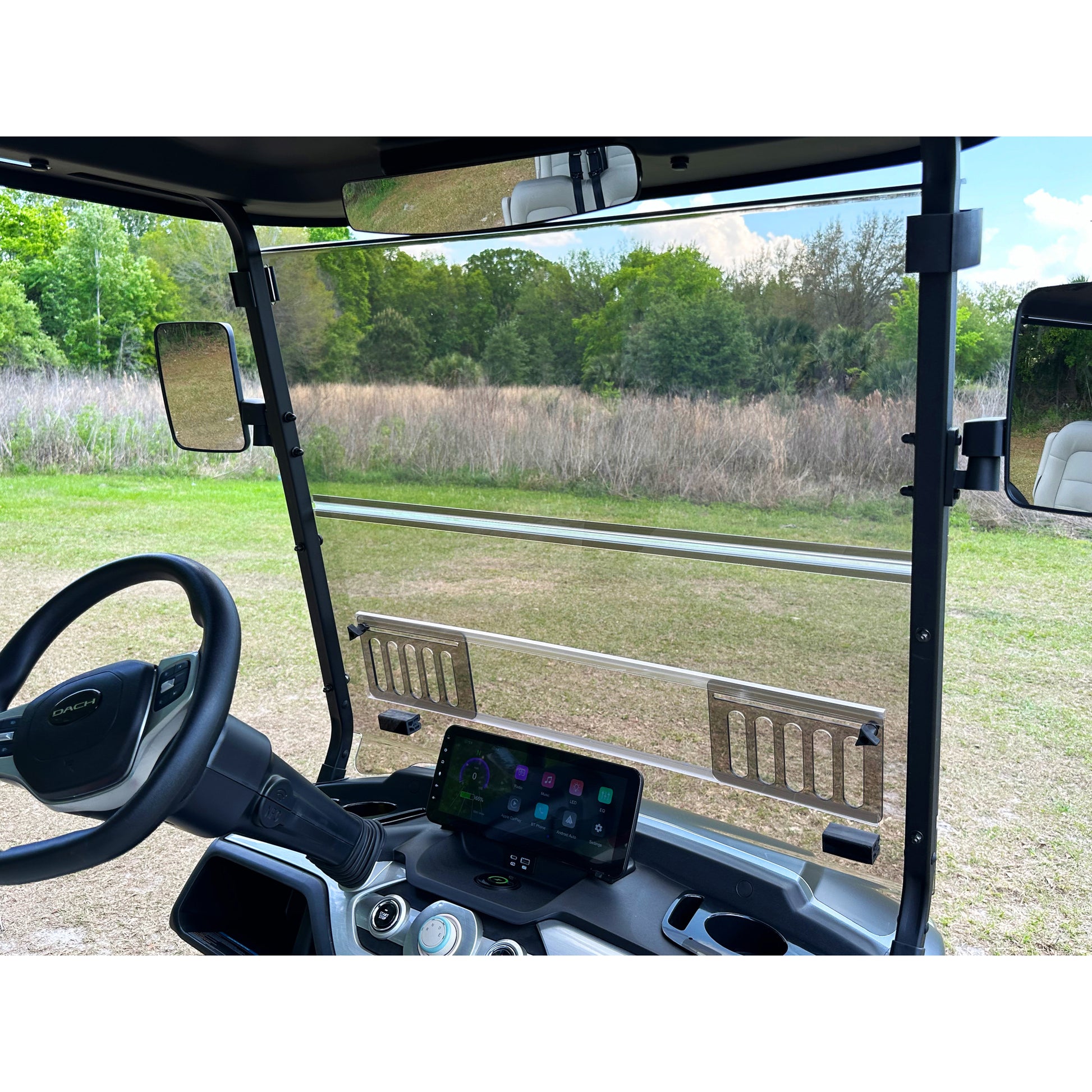 RedDot DACH Apollo Clear Vented Folding Windshield (Years 2025-Up)
