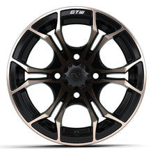 12″ GTW® Spyder Matte Black with Bronze Accents Wheel