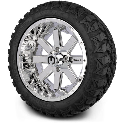 MODZ® 14" Assault Chrome Wheels & Off-Road Tires Combo