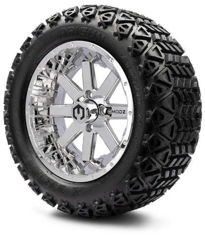 MODZ® 14" Assault Chrome Wheels & Off-Road Tires Combo