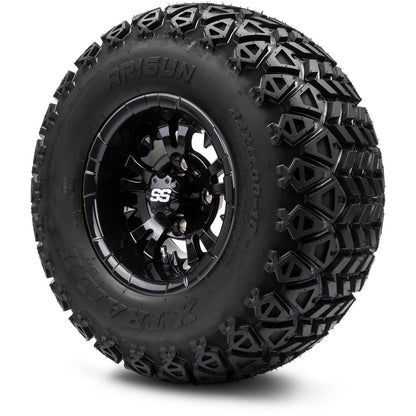 MODZ® 10" Vampire Glossy Black Wheels & Off-Road Tires Combo