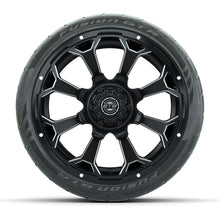 GTW Raven Matte Black/Ball Mill 15 in Wheels with 215/40-R15 Fusion GTR Steel Belt Radial Street Tires – Full Set