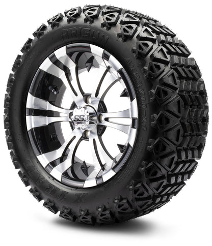 MODZ® 14" Vampire Machined Black Wheels & Off-Road Tires Combo