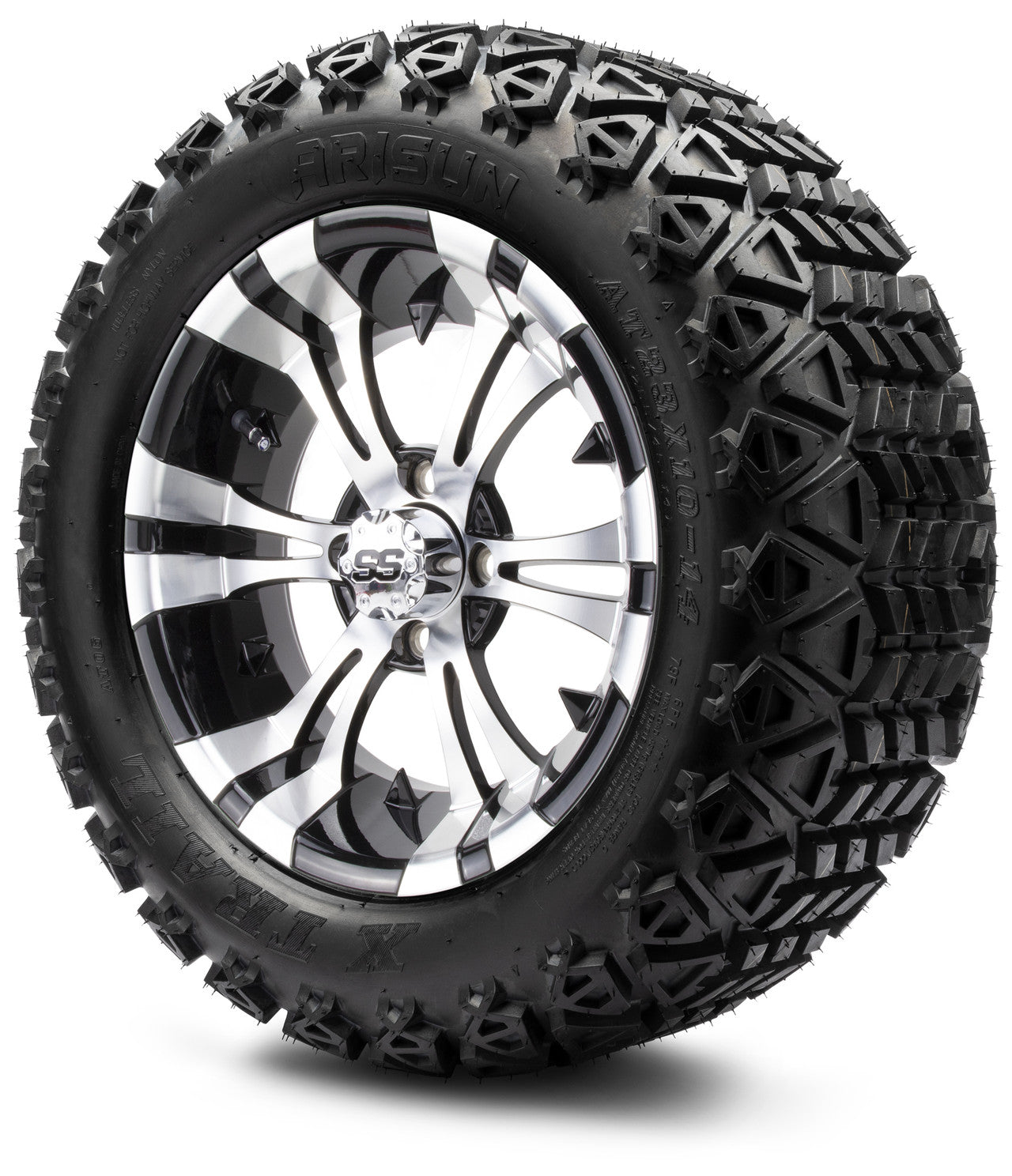 MODZ® 14" Vampire Machined Black Wheels & Off-Road Tires Combo