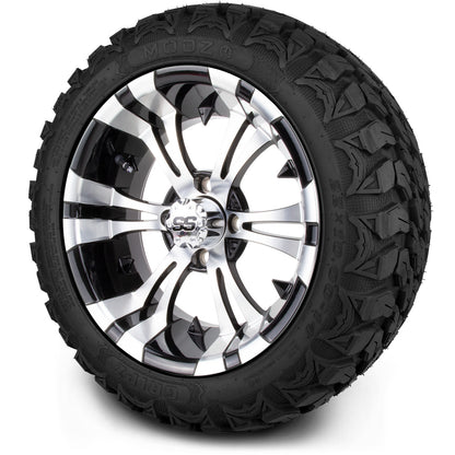 MODZ® 14" Vampire Machined Black Wheels & Off-Road Tires Combo