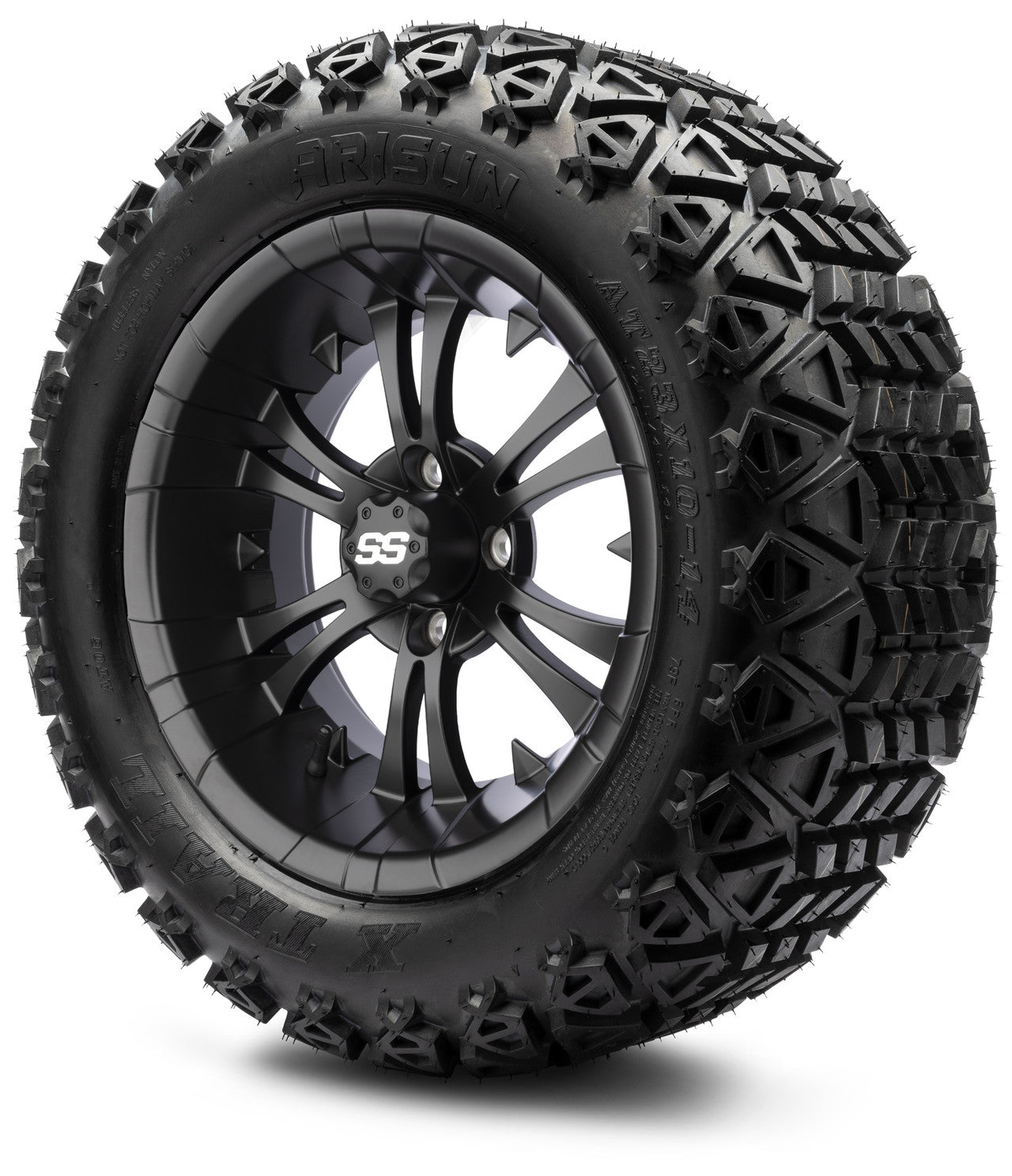 MODZ® 14" Vampire Matte Black Wheels & Off-Road Tires Combo