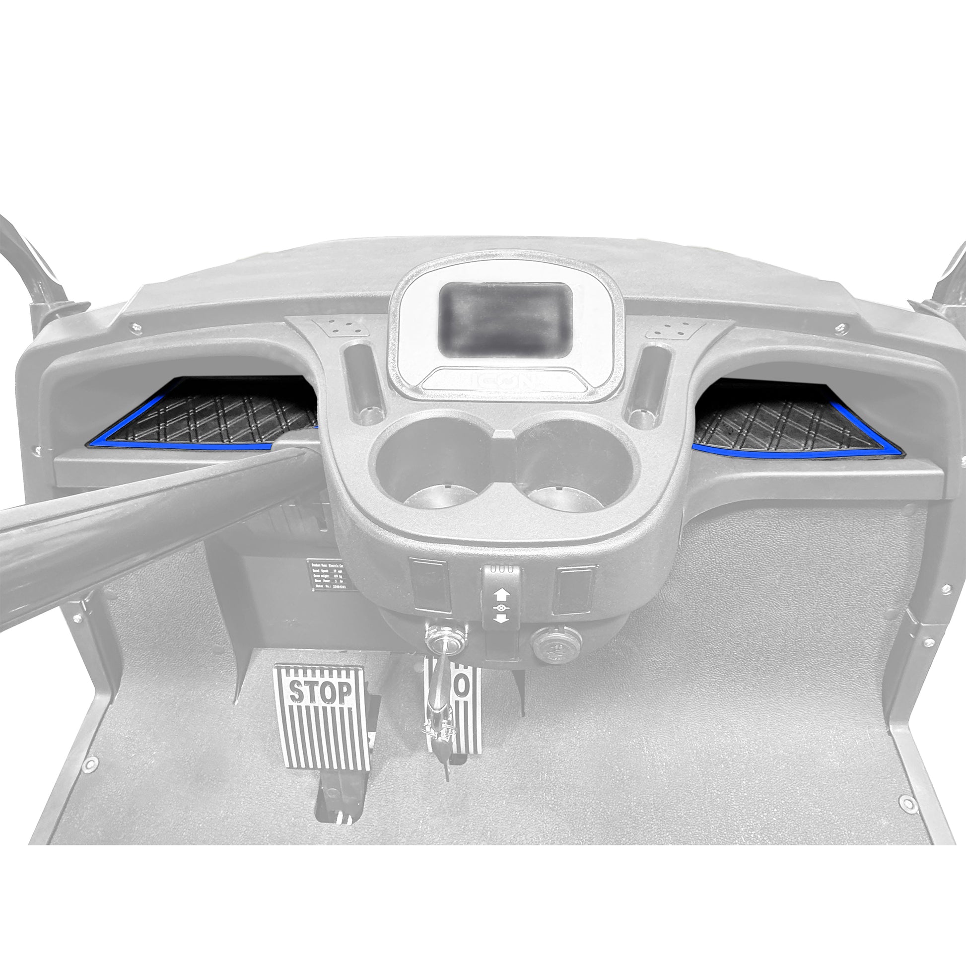 Xtreme Dash Mats for ICON and Advanced EV - Black/Blue