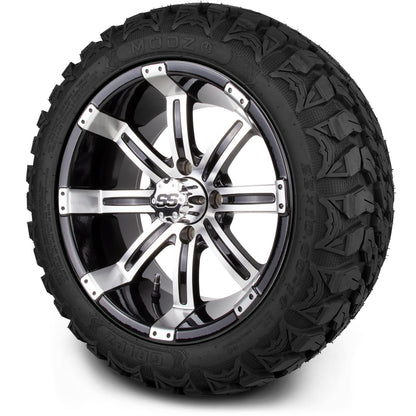 MODZ® 14" Tempest Machined Black Wheels & Off-Road Tires Combo