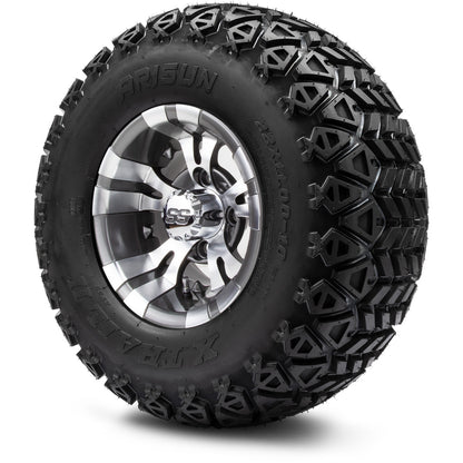 MODZ® 10" Vampire Gunmetal Wheels & Off-Road Tires Combo