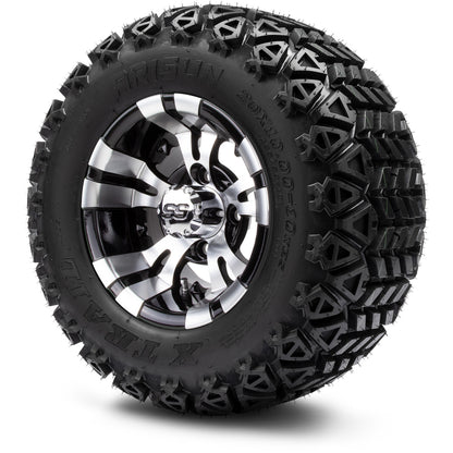 MODZ® 10" Vampire Machined Black Wheels & Off-Road Tires Combo