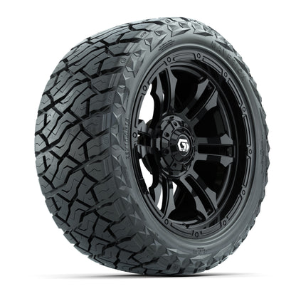 GTW Shogun Gloss Black 15 in Wheels with 23x10.00-R15 Maverick All-Terrain Tires – Full Set