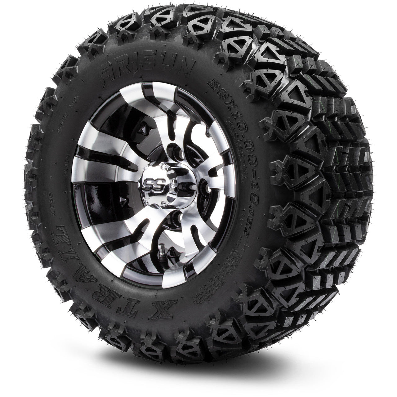 MODZ® 10" Vampire Machined Black Wheels & Off-Road Tires Combo