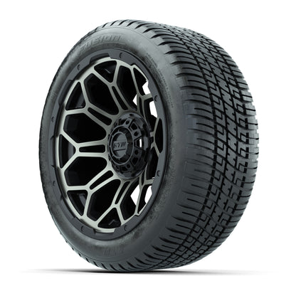 GTW® Bravo Black/Bronze 14 in Wheels with 205/30-R14 Fusion Street Tires – Full Set