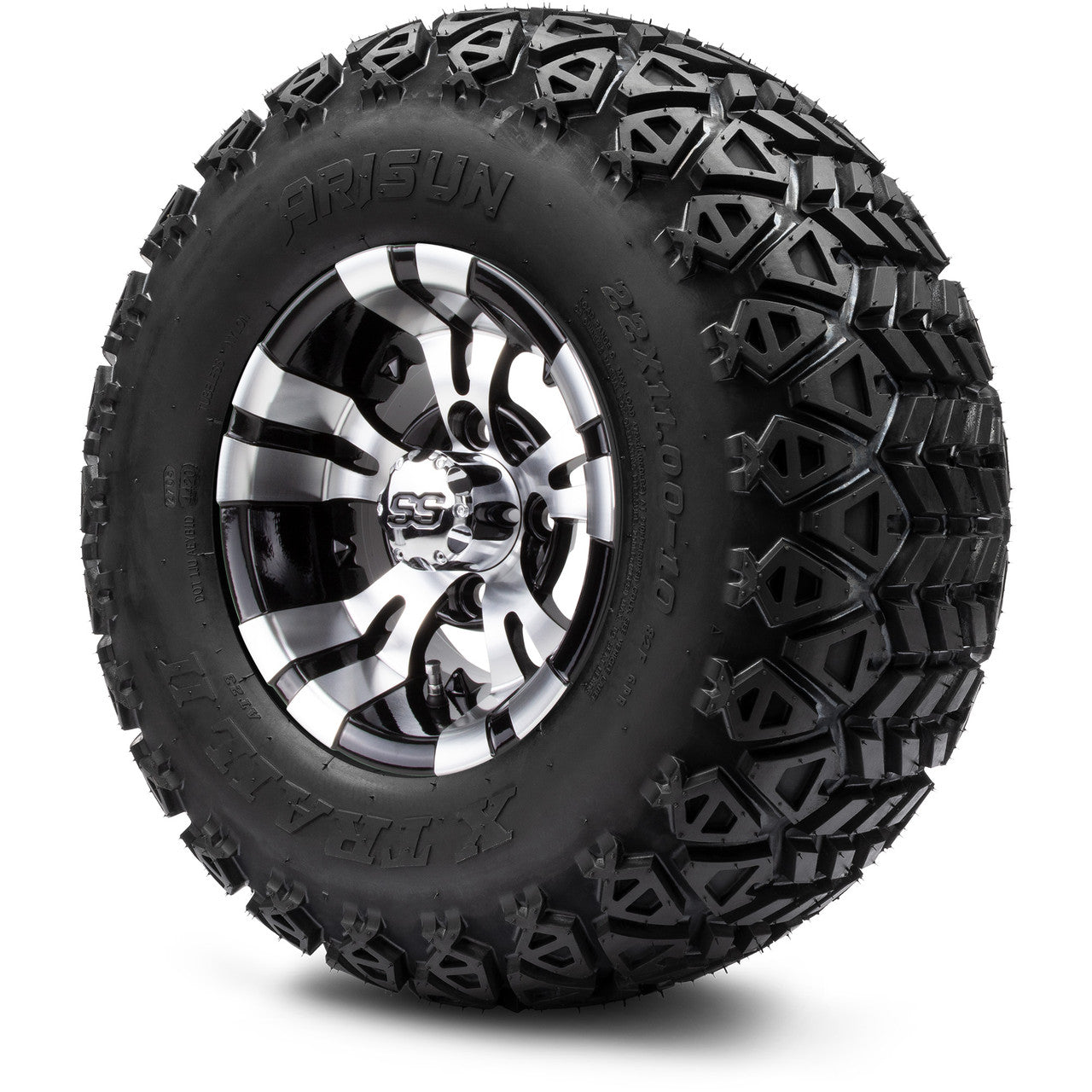 MODZ® 10" Vampire Machined Black Wheels & Off-Road Tires Combo