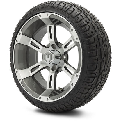 MODZ® 14" Ambush Gunmetal Wheels & Street Tires Combo