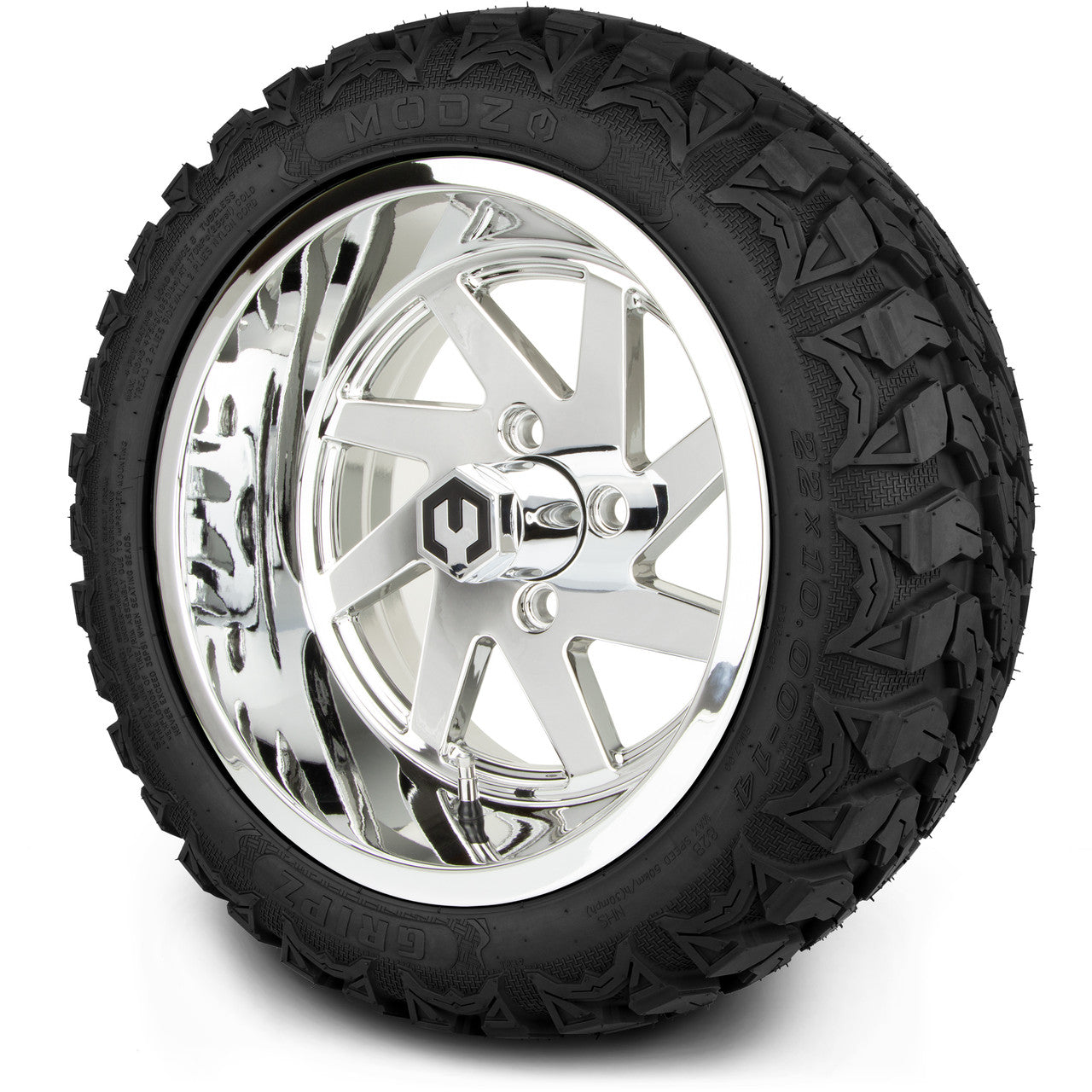 MODZ® 14" Fury Chrome Wheels & Off-Road Tires Combo
