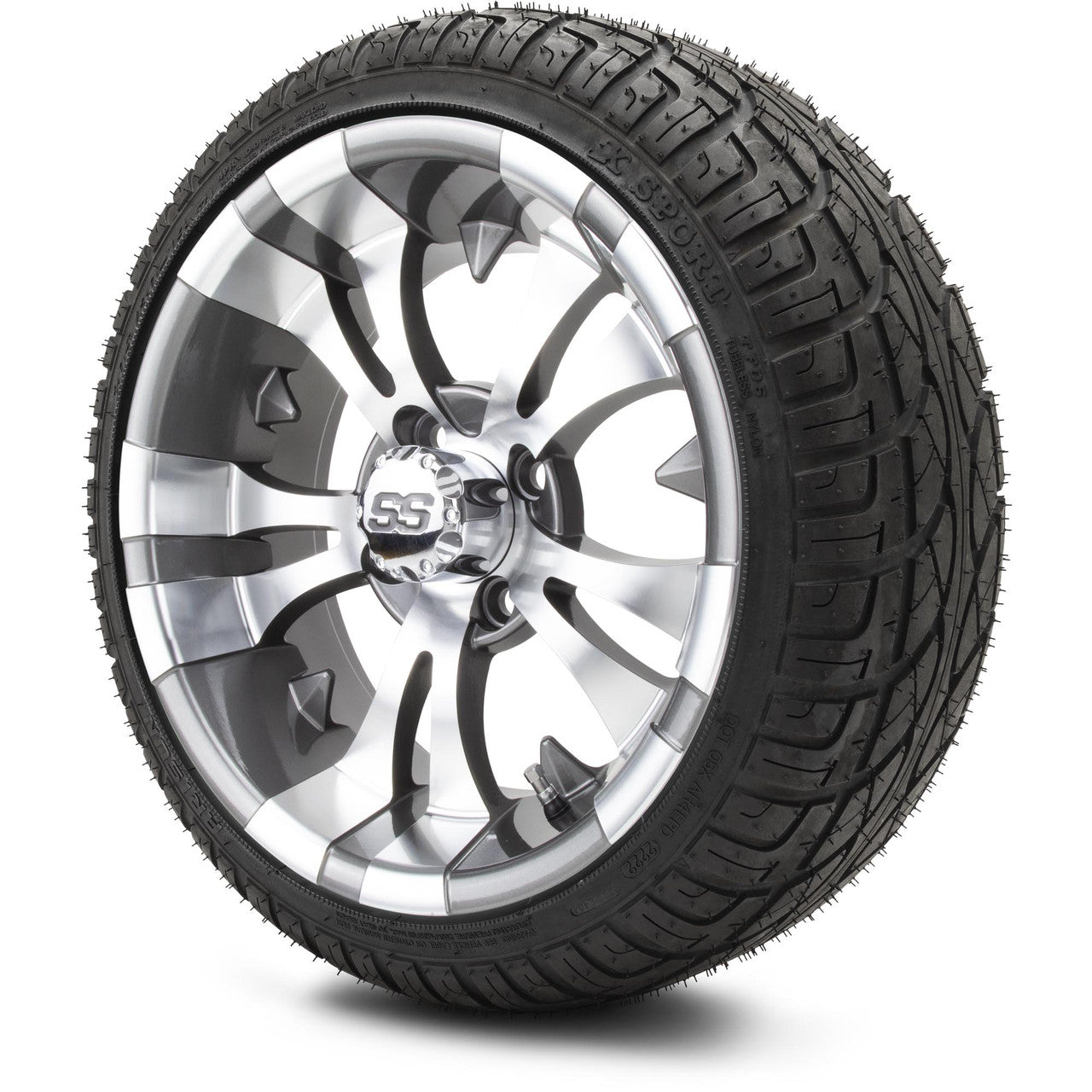 MODZ® 14" Vampire Gunmetal Wheels & Street Tires Combo